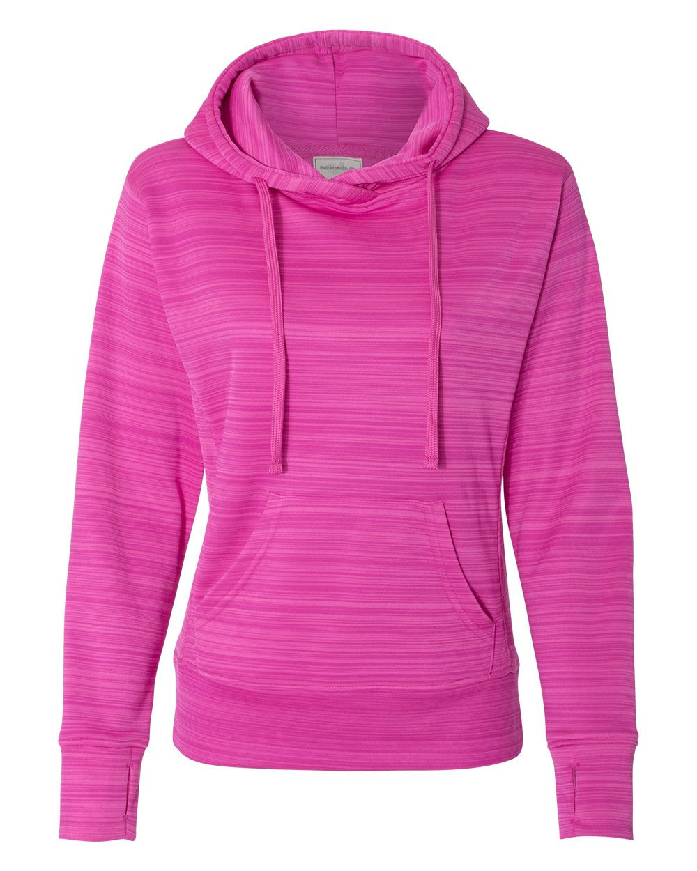 Custom Women's Odyssey Striped Performance Fleece Lapover Hooded Sweatshirt - 8662