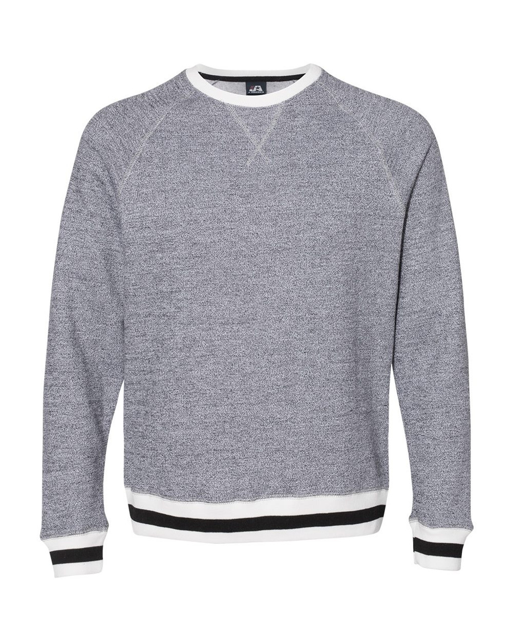 Custom Peppered Fleece Crewneck Sweatshirt - 8702