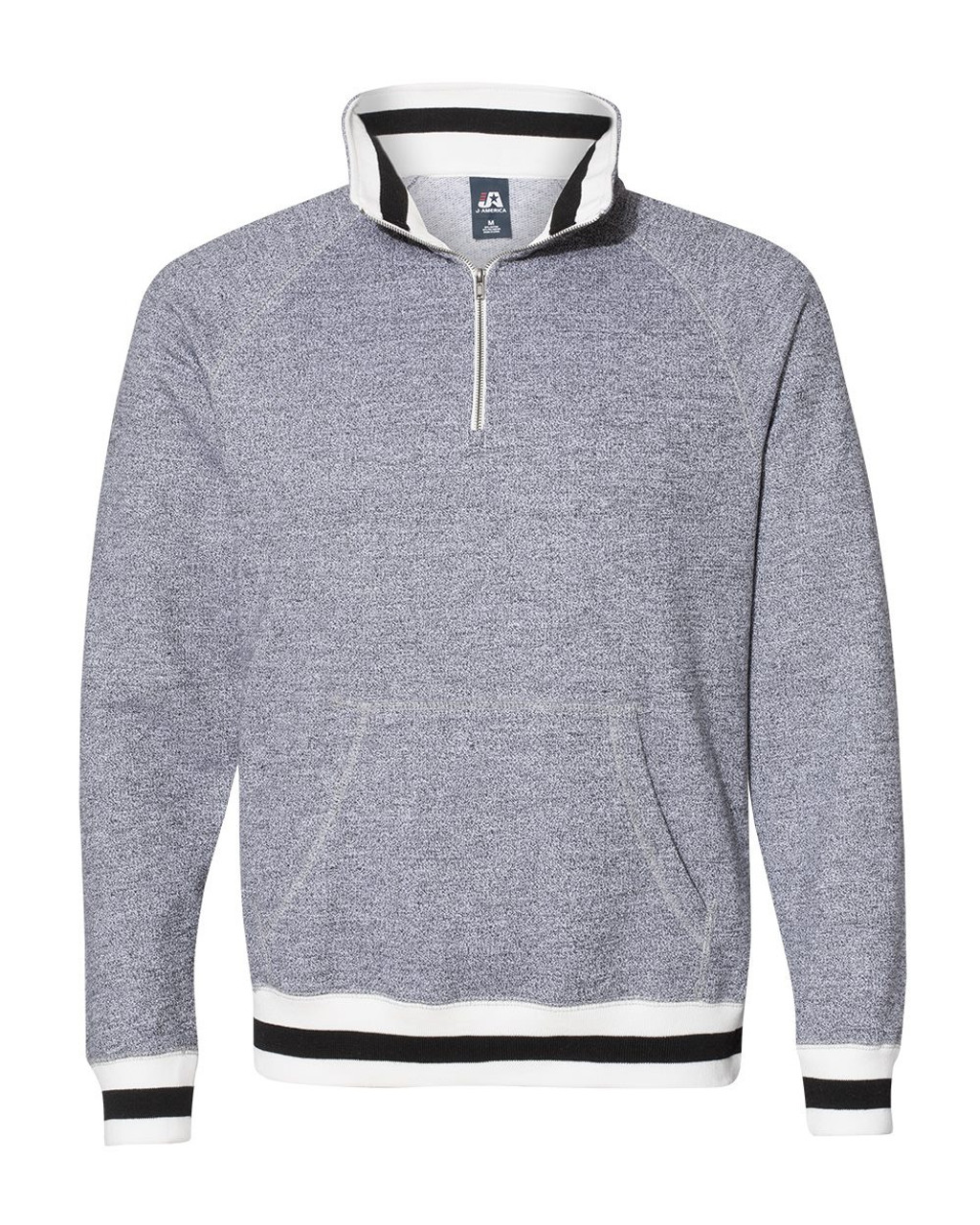 Custom Peppered Fleece Quarter-Zip Sweatshirt - 8703