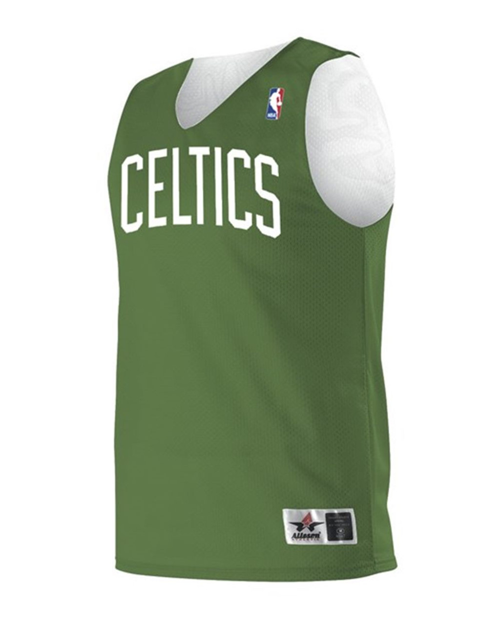 Alleson Athletic A115LY Youth NBA Logo'd Reversible Jersey - Boston Celtics - S