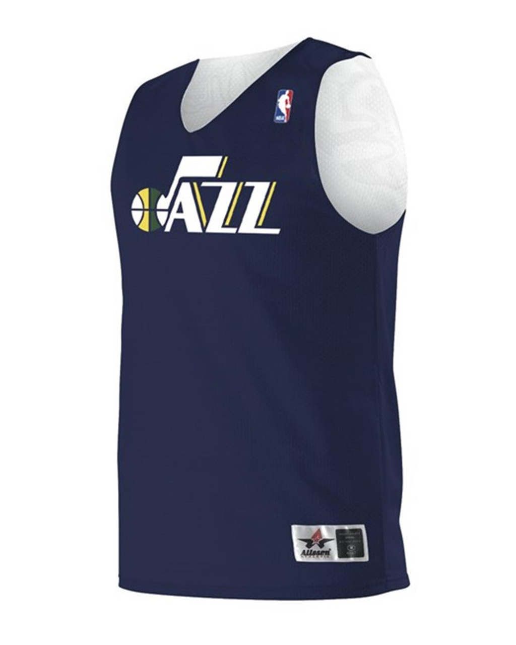 Alleson Athletic A105LY Youth NBA Logo Reversible Jersey - Utah Jazz