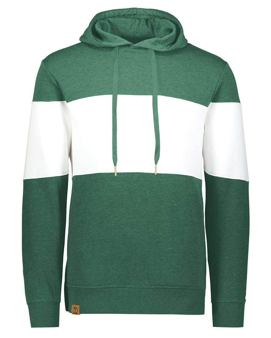 Dark Green Heather/ White