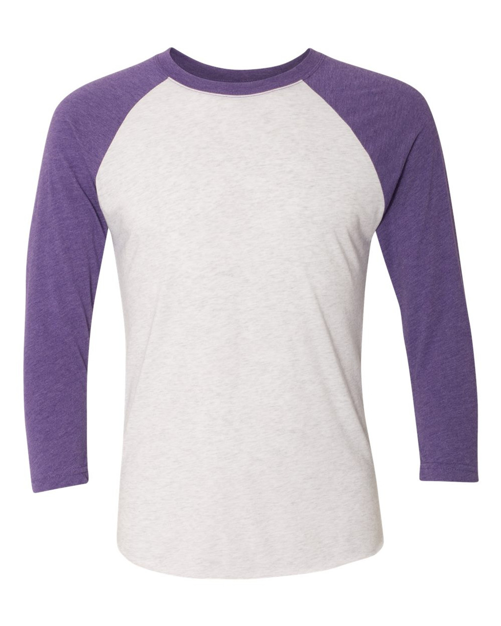 Purple Rush Sleeves/ Heather White Body