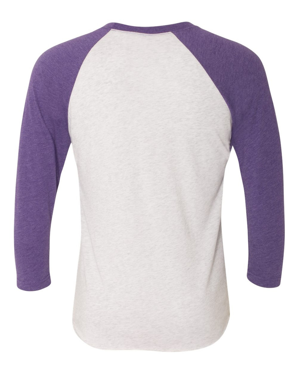 Purple Rush Sleeves/ Heather White Body