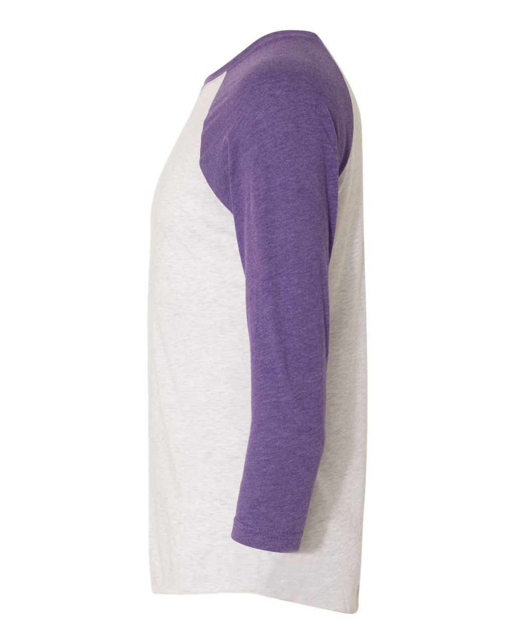 Purple Rush Sleeves/ Heather White Body