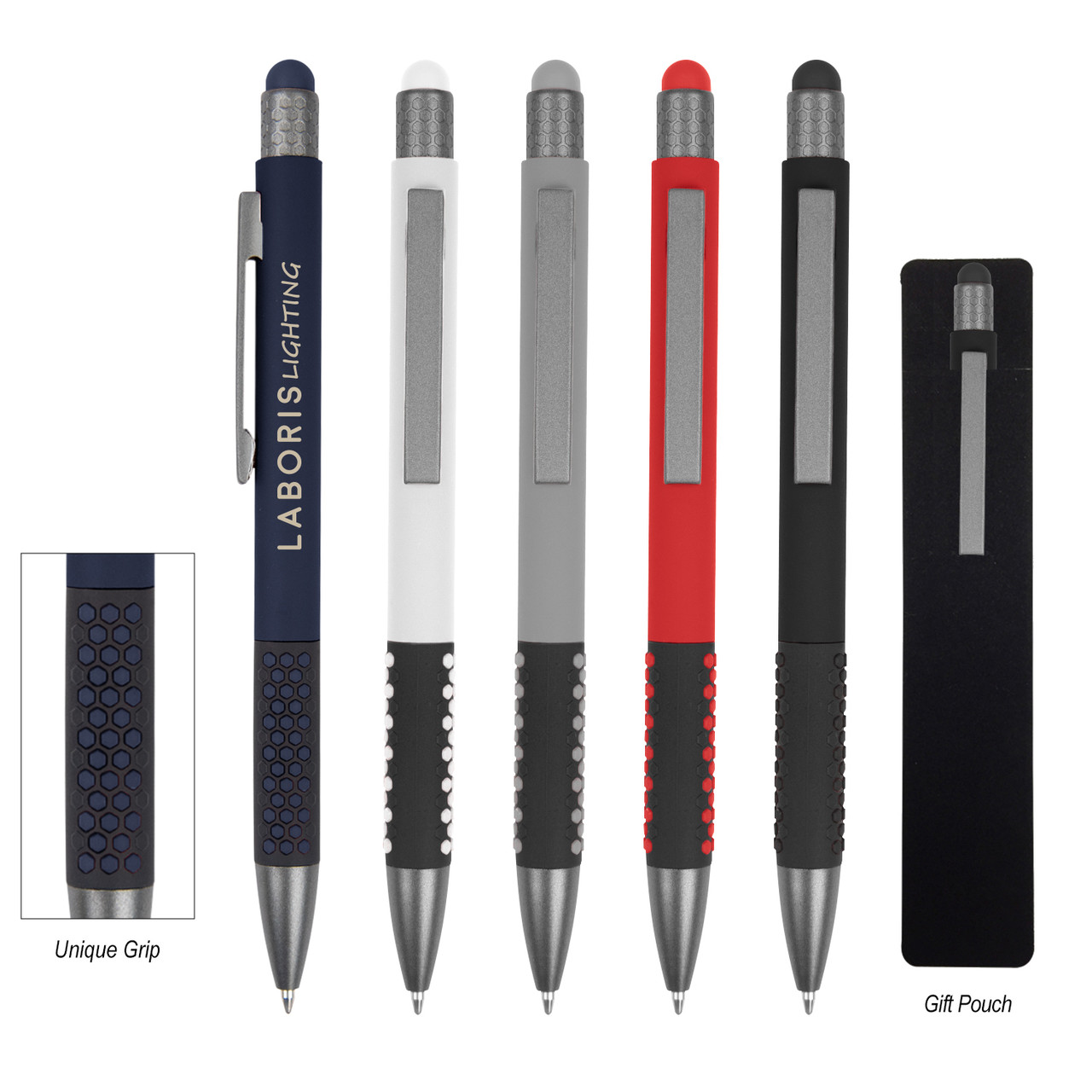 Custom Dot Pen With Stylus 11984