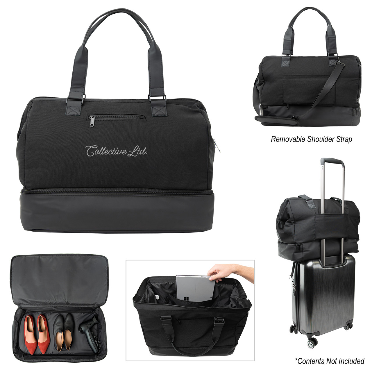 Custom The Weekender Travel Bag With Drop Bottom 30108