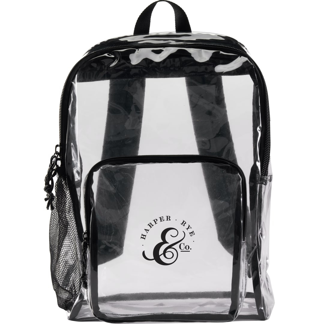 Custom Lucent Deluxe Clear PVC Backpack