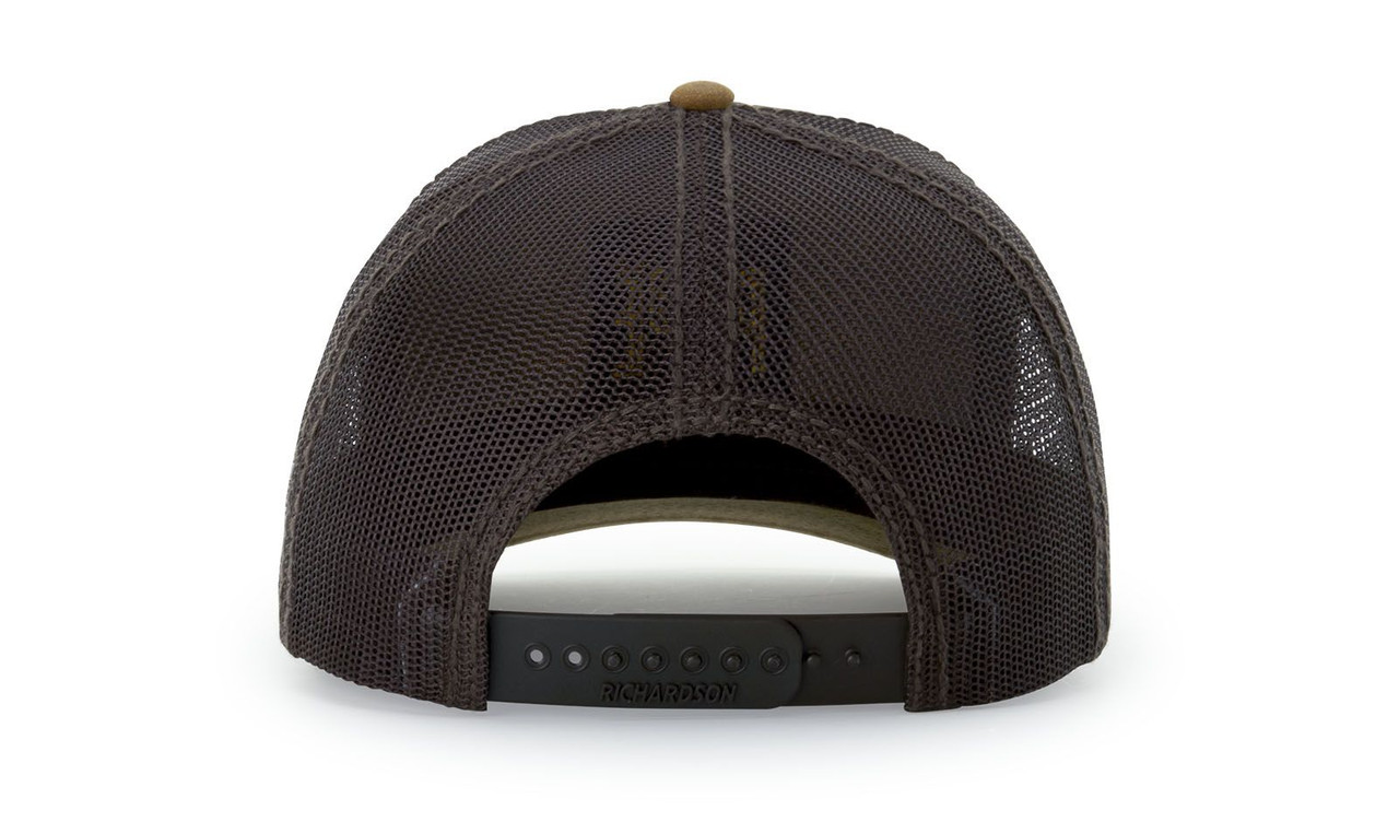 Custom Embroidered 112WH Hats Five Panel Waxed Canvas Trucker