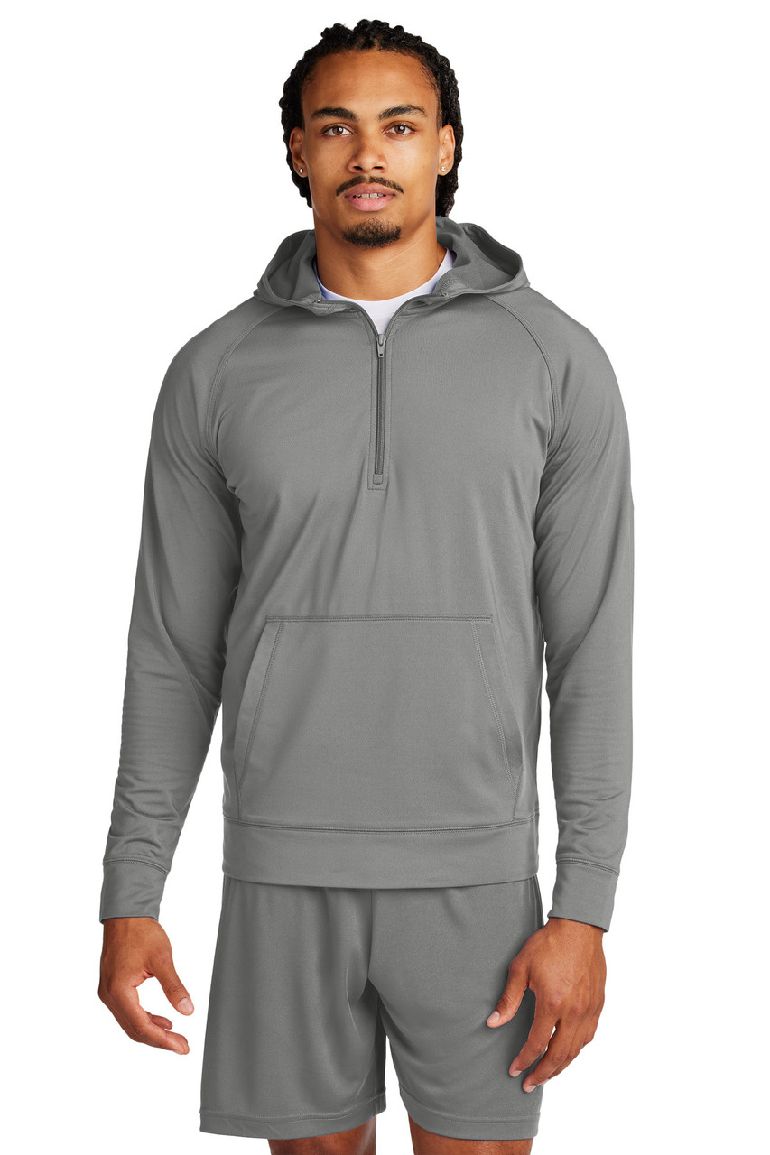 Custom Sport-Tek Sport-Wick Stretch 1/2-Zip Hoodie ST856