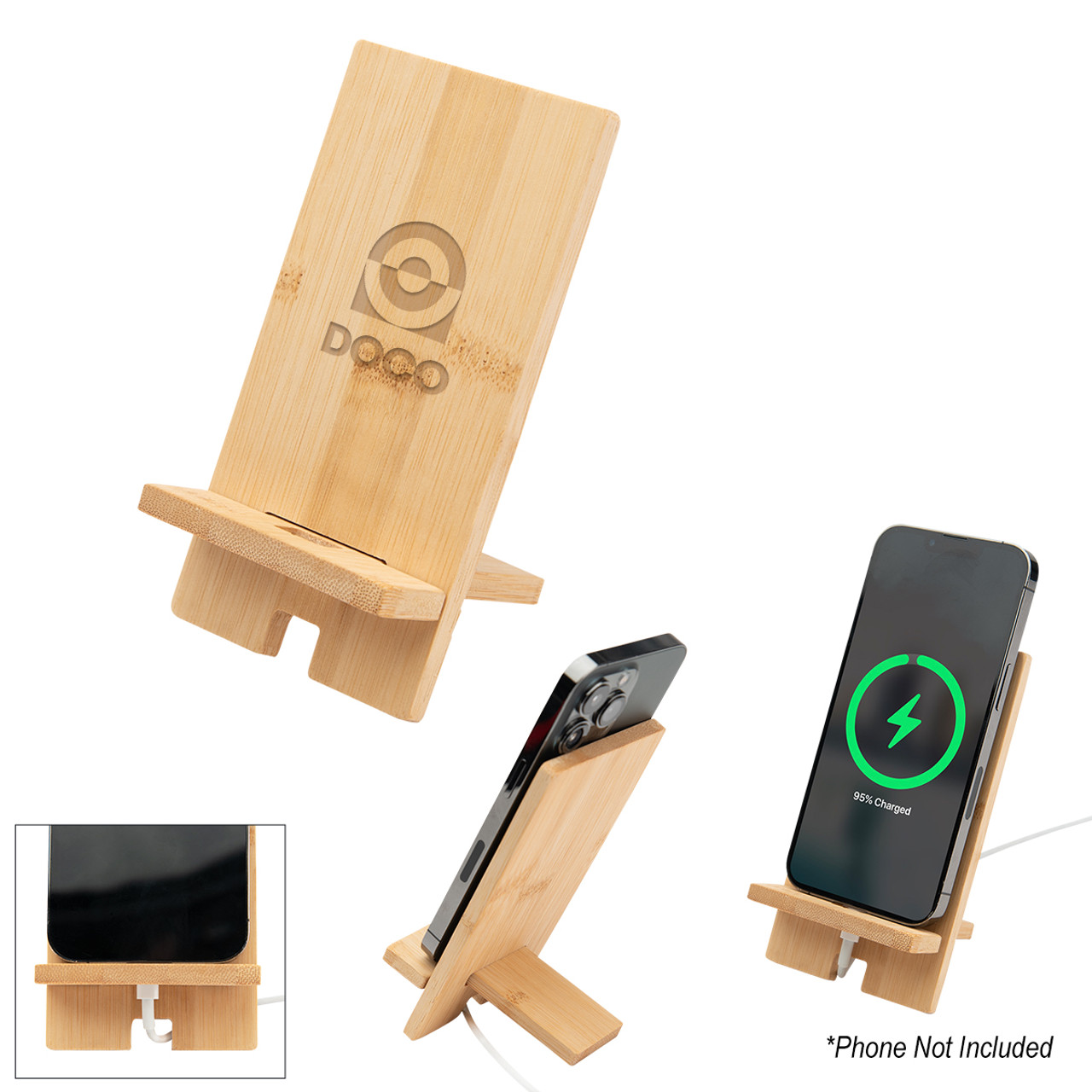 Custom Bamboo Phone Stand 25188