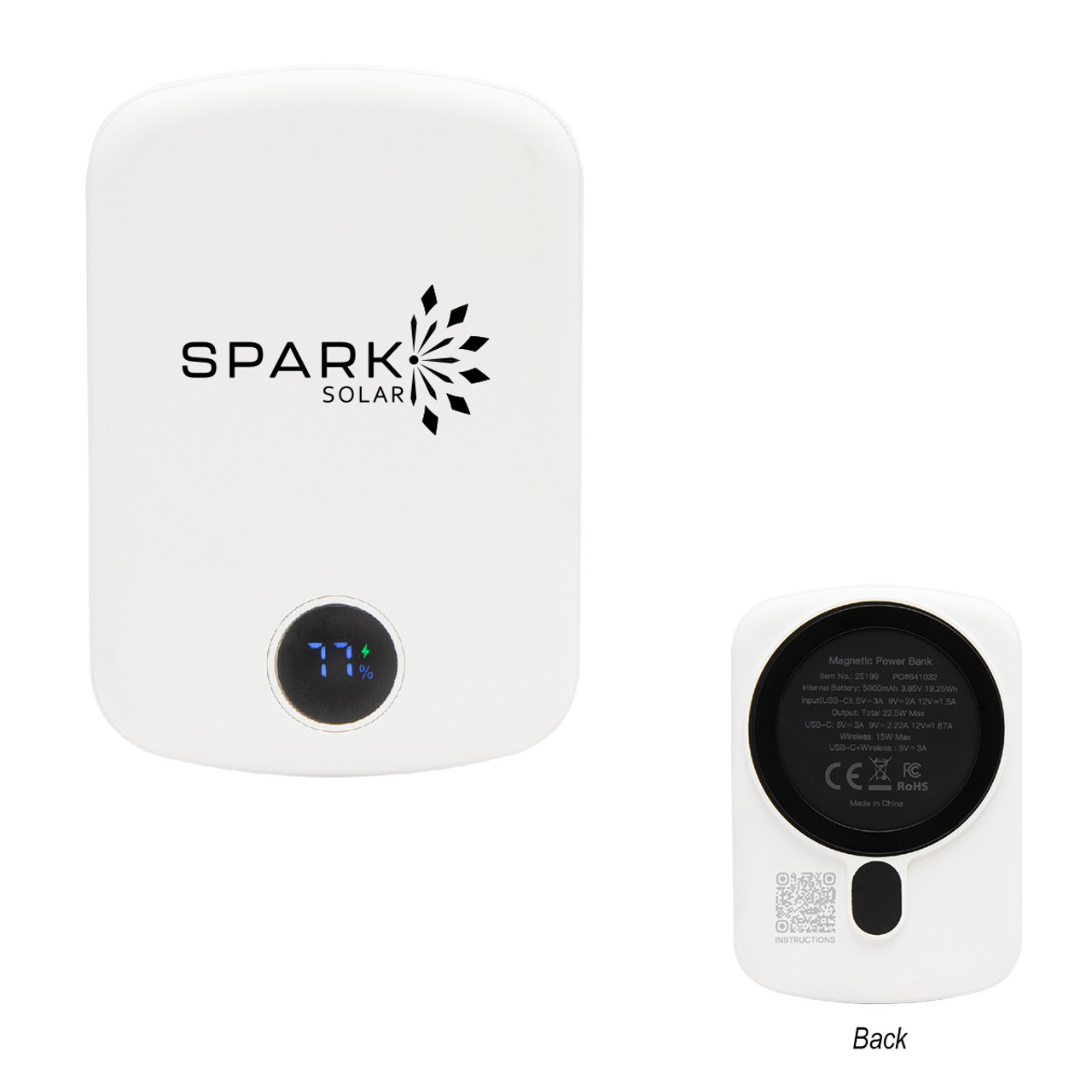 Custom 15W Mag Max Wireless Charger Power Bank 25199