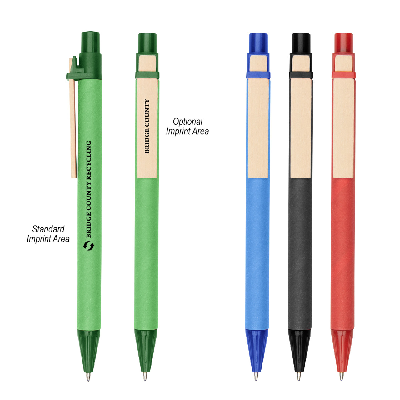 Custom Eco-Inspired Pen With Color Barrel 11992