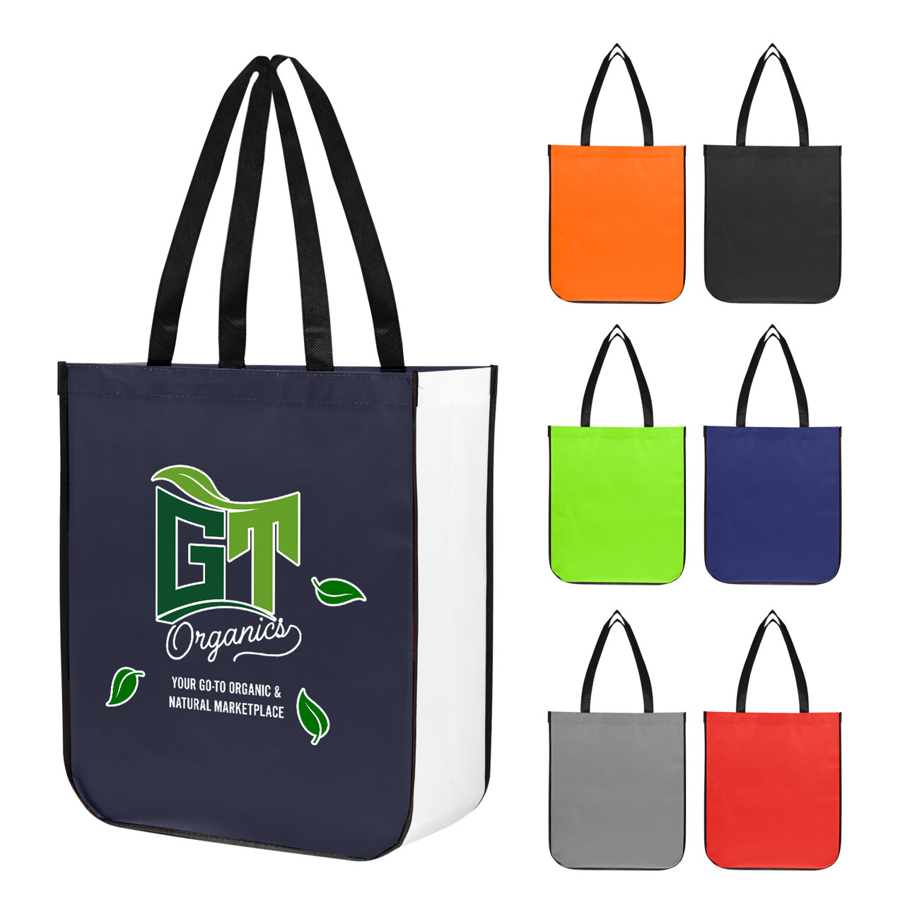 Custom Jumbo Lola Laminated Non-Woven Tote Bag with 100% RPET Material 30110