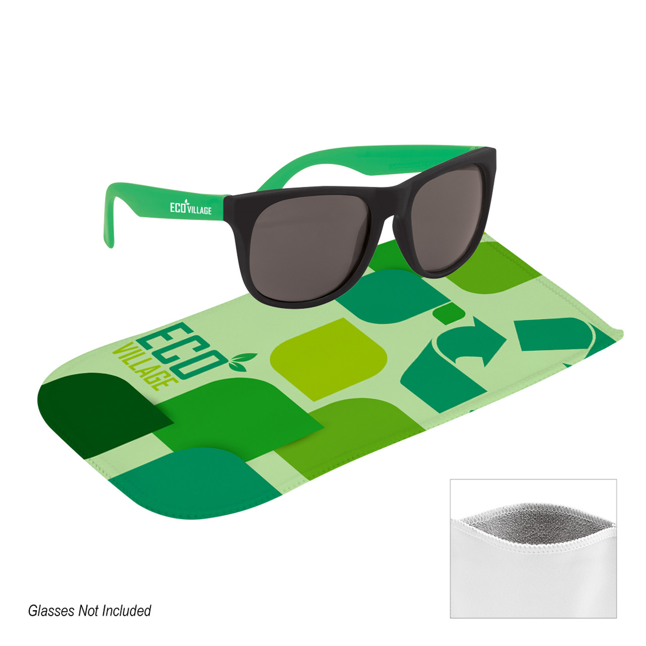 Custom rPET Microfiber Sunglass Pouch 86243