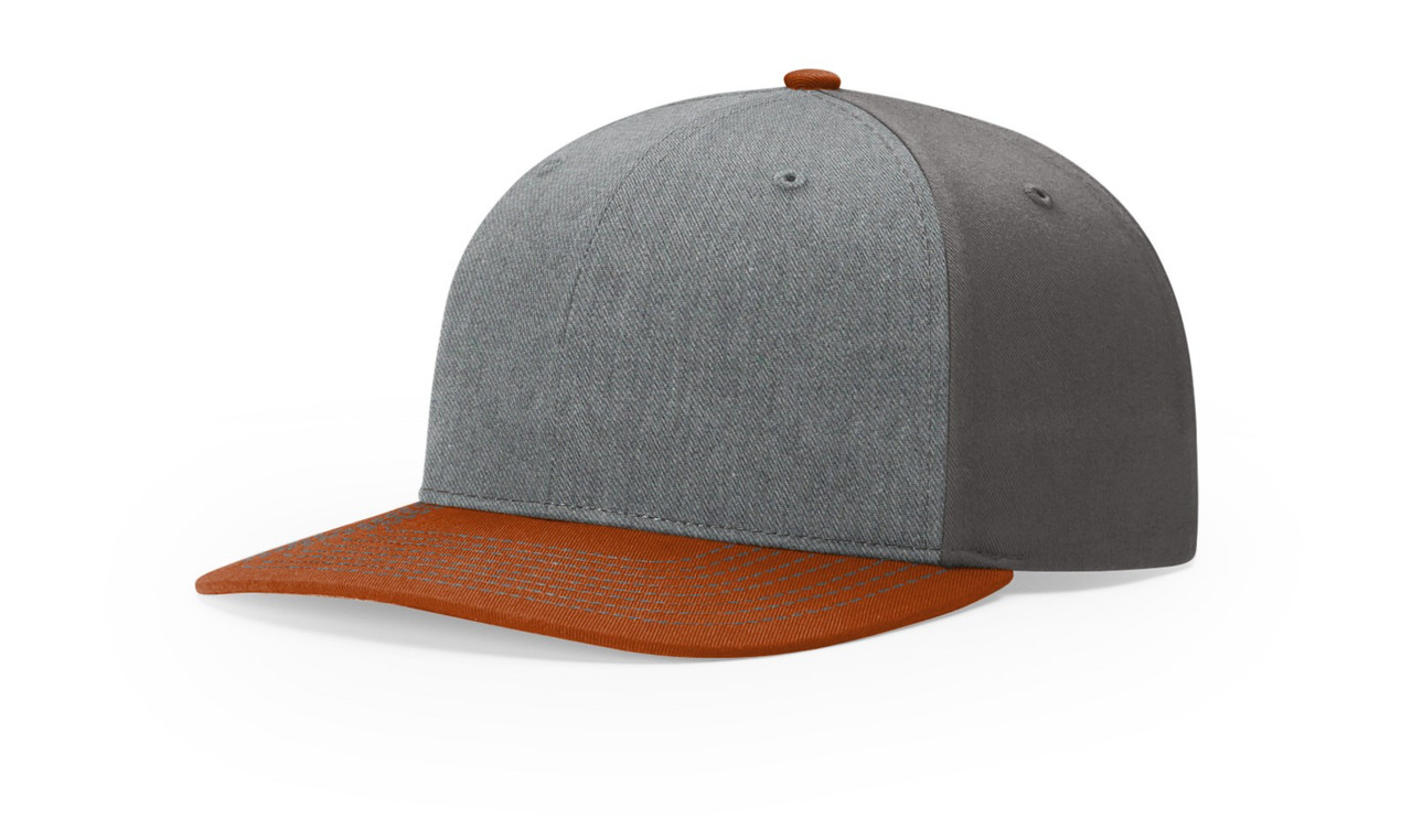 heather gray/charcoal/dark orange