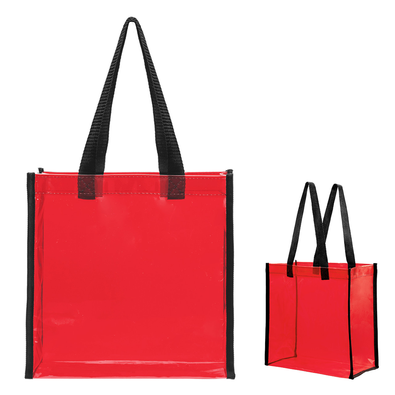 Tinted Clear Tote Trnred