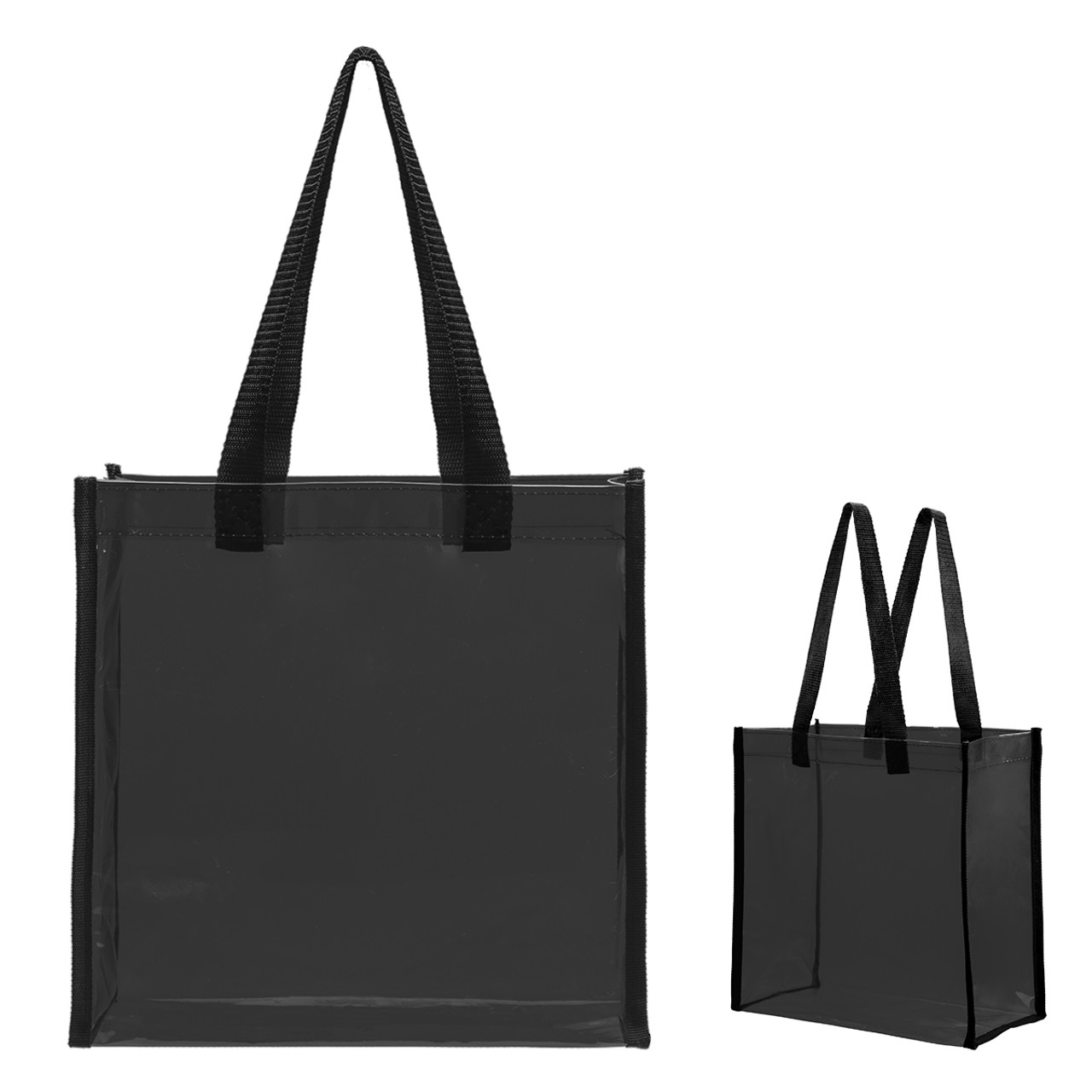 Tinted Clear Tote Trnblk