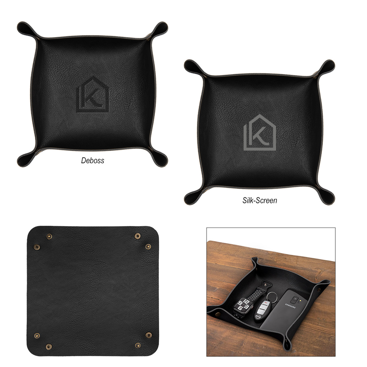 Custom Leatherette Catchall Tray 30121