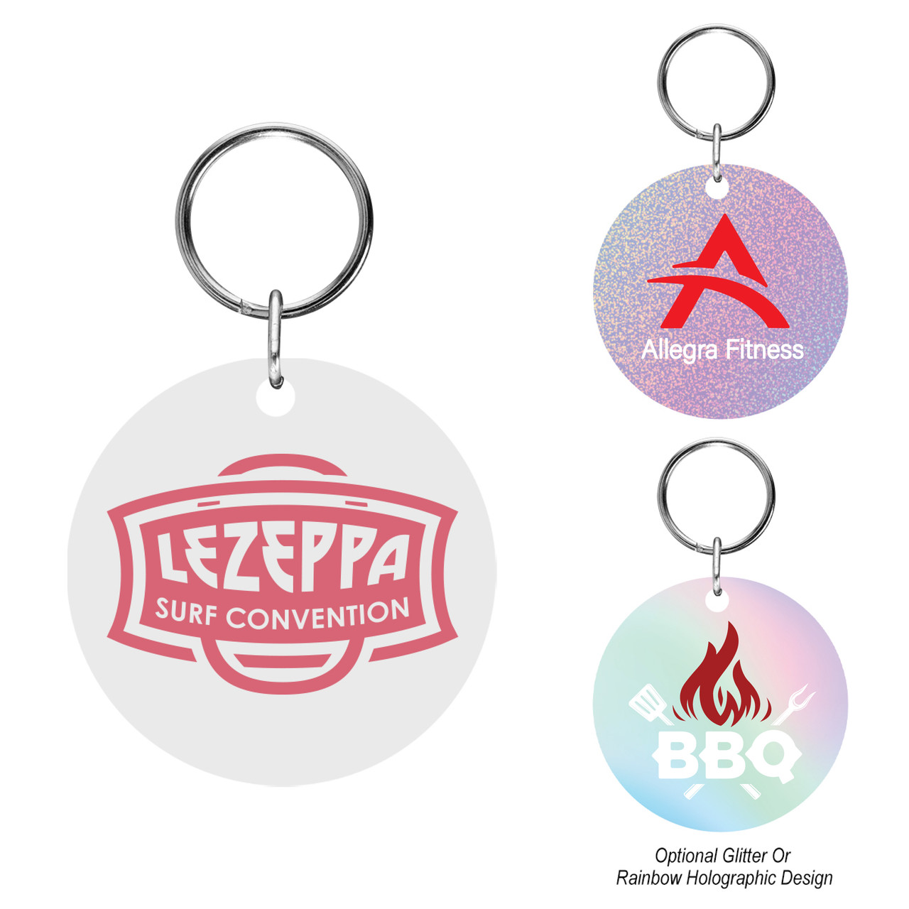 Custom Acrylic Key Tag - Circle 20103