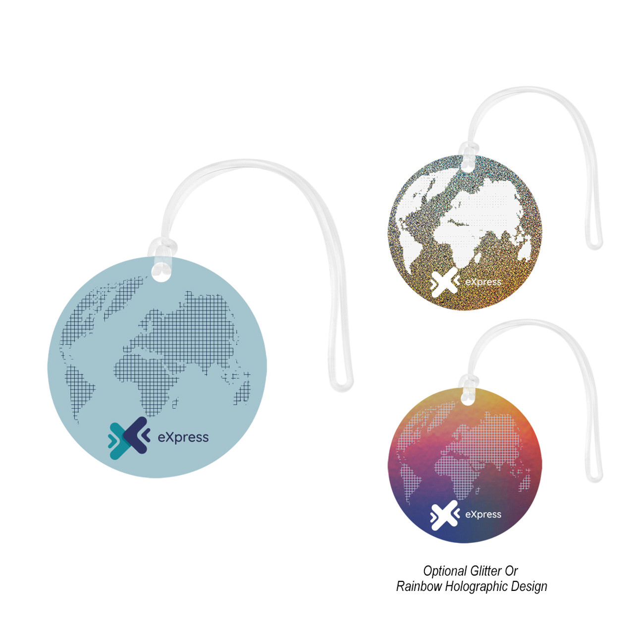 Custom Acrylic Bag Tag - Circle 75202