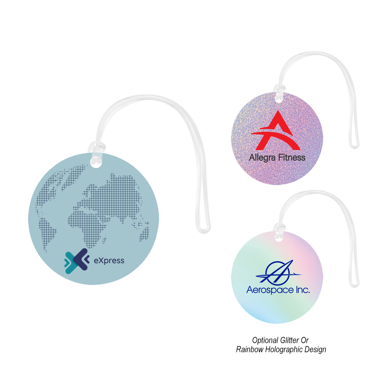 Custom Acrylic Bag Tag - Circle 75202