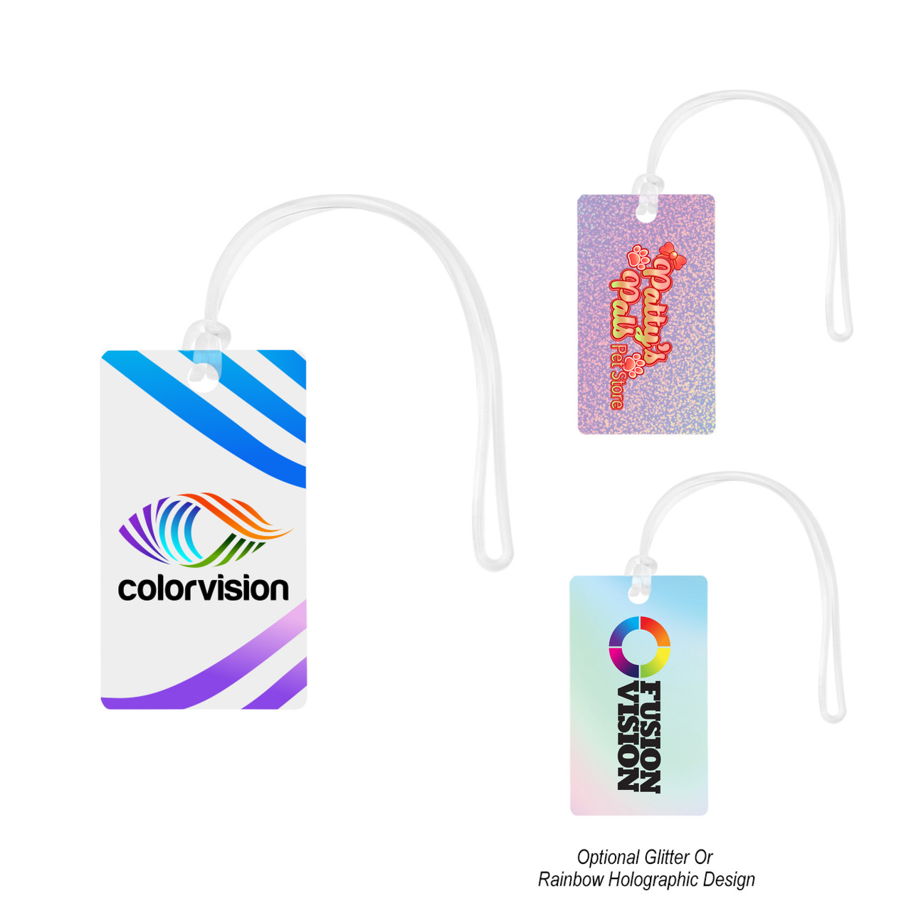 Custom Acrylic Bag Tag - Rectangle 75203