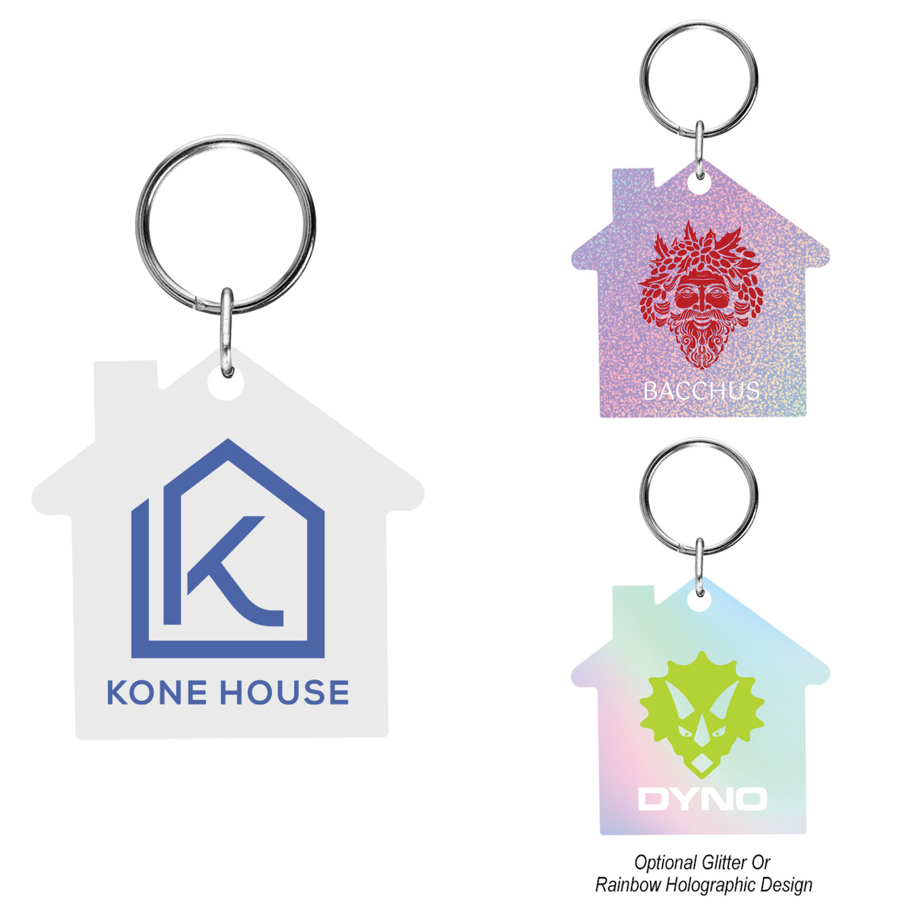 Custom Acrylic Key Tag - House 20104