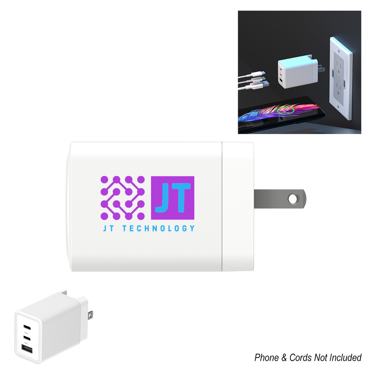 Custom 65W PhoneSuit® Fast Charging Wall Charger Pro 29008