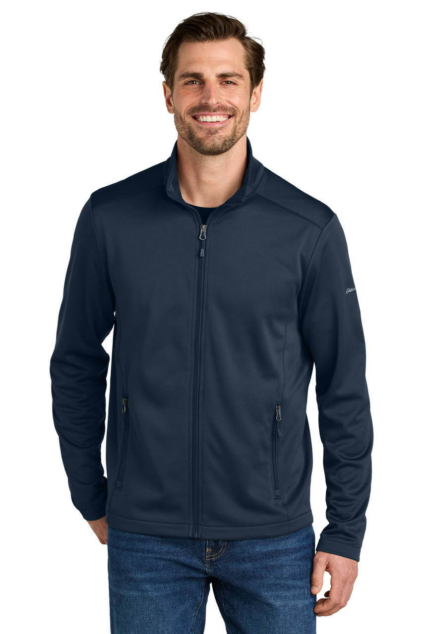 Embroidered Eddie Bauer Smooth Mid Layer Fleece Full-Zip EB2460