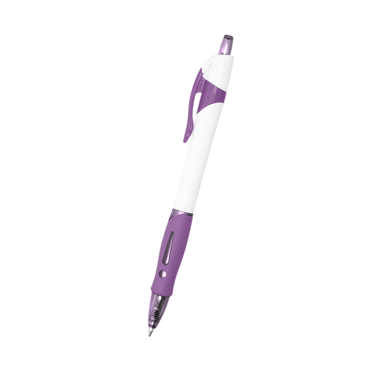 WHITE WITH PURPLE
