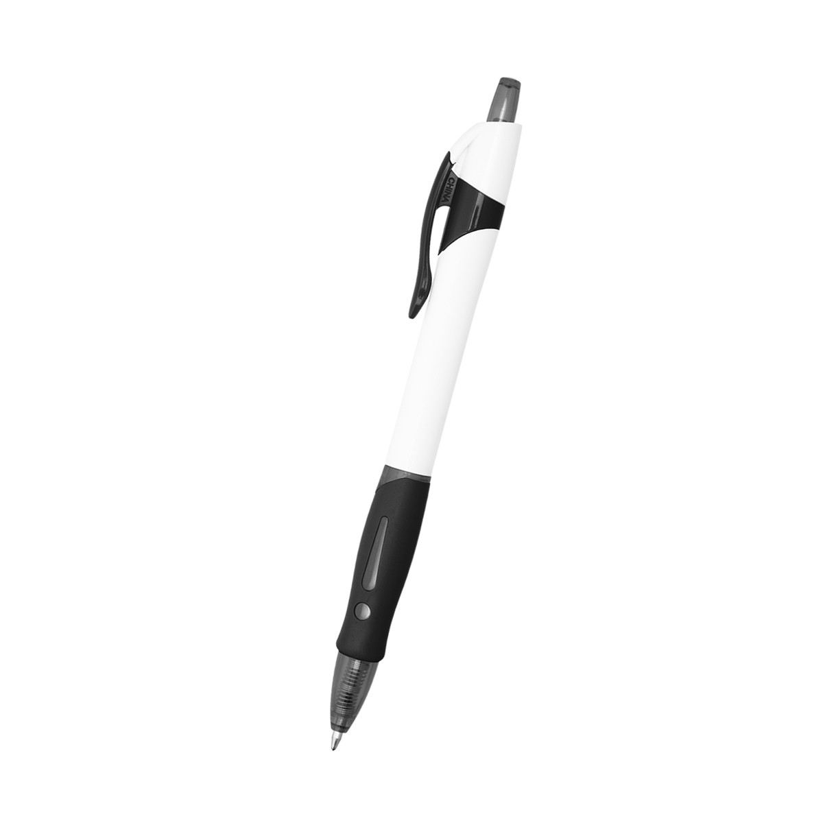 WHITE WITH BLACK