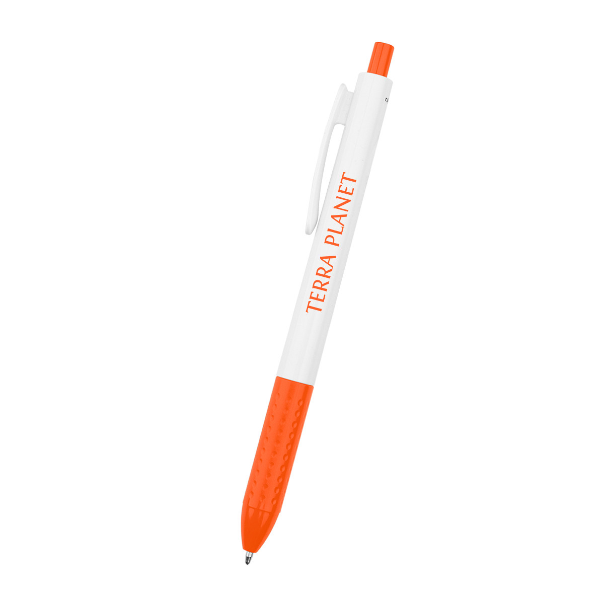 WHITE WITH ORANGE