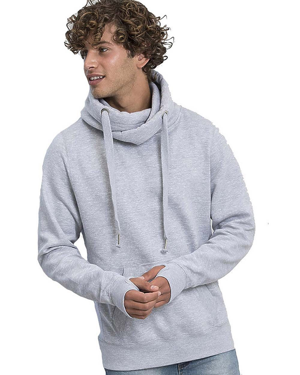Custom Cross Neck Hooded Sweatshirt - JHA021