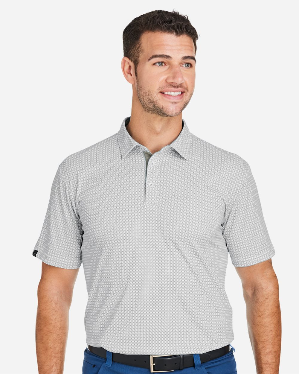 Embroidered Tanner Printed Polo - SW2200
