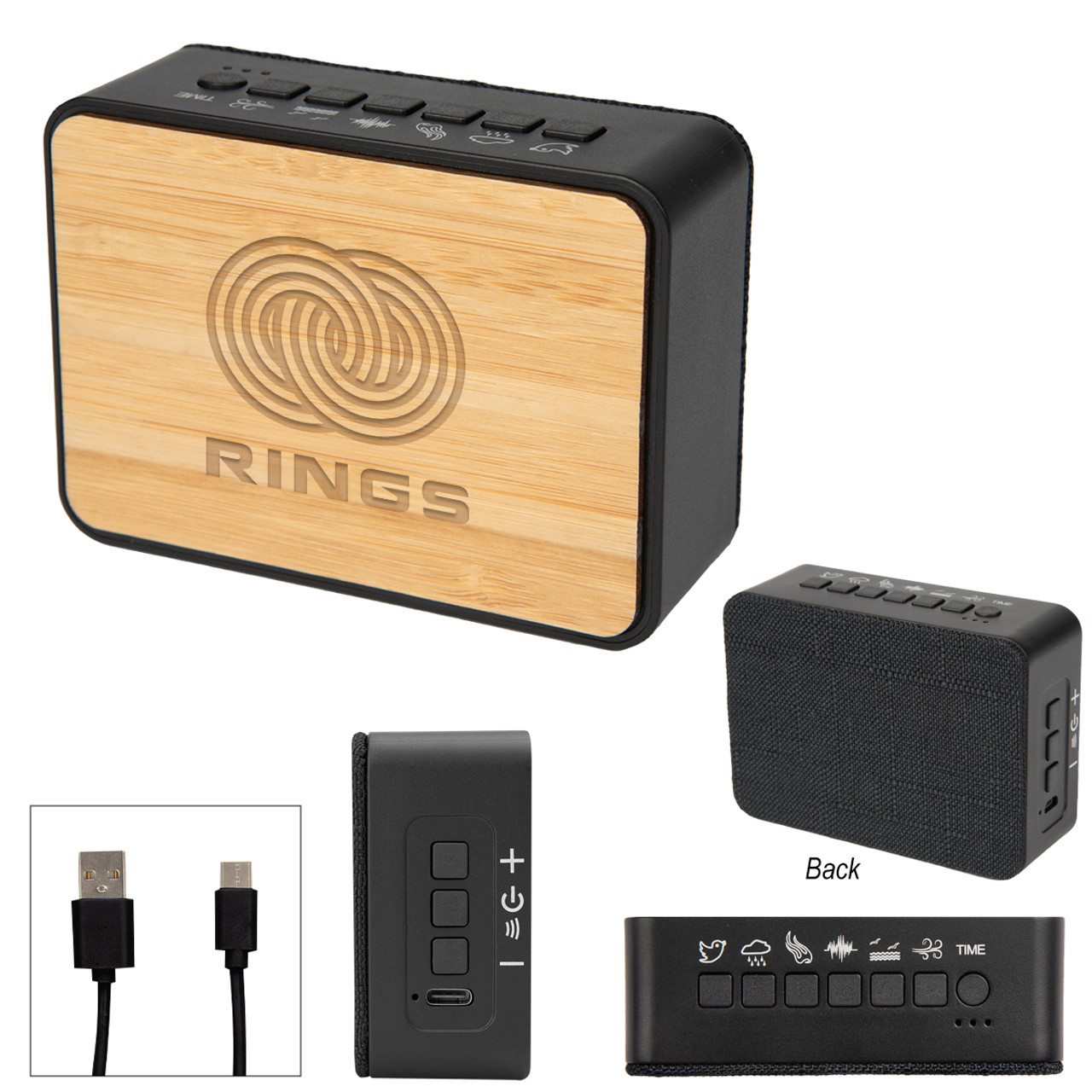 Custom Sound Asleep Bamboo White Noise Machine & Speaker 2.0 252902