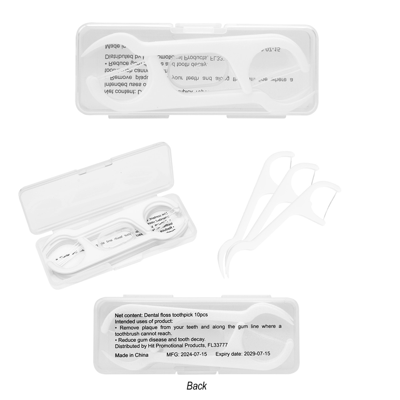 Custom 10 Pc. Dental Flosser Pick Kit 90065