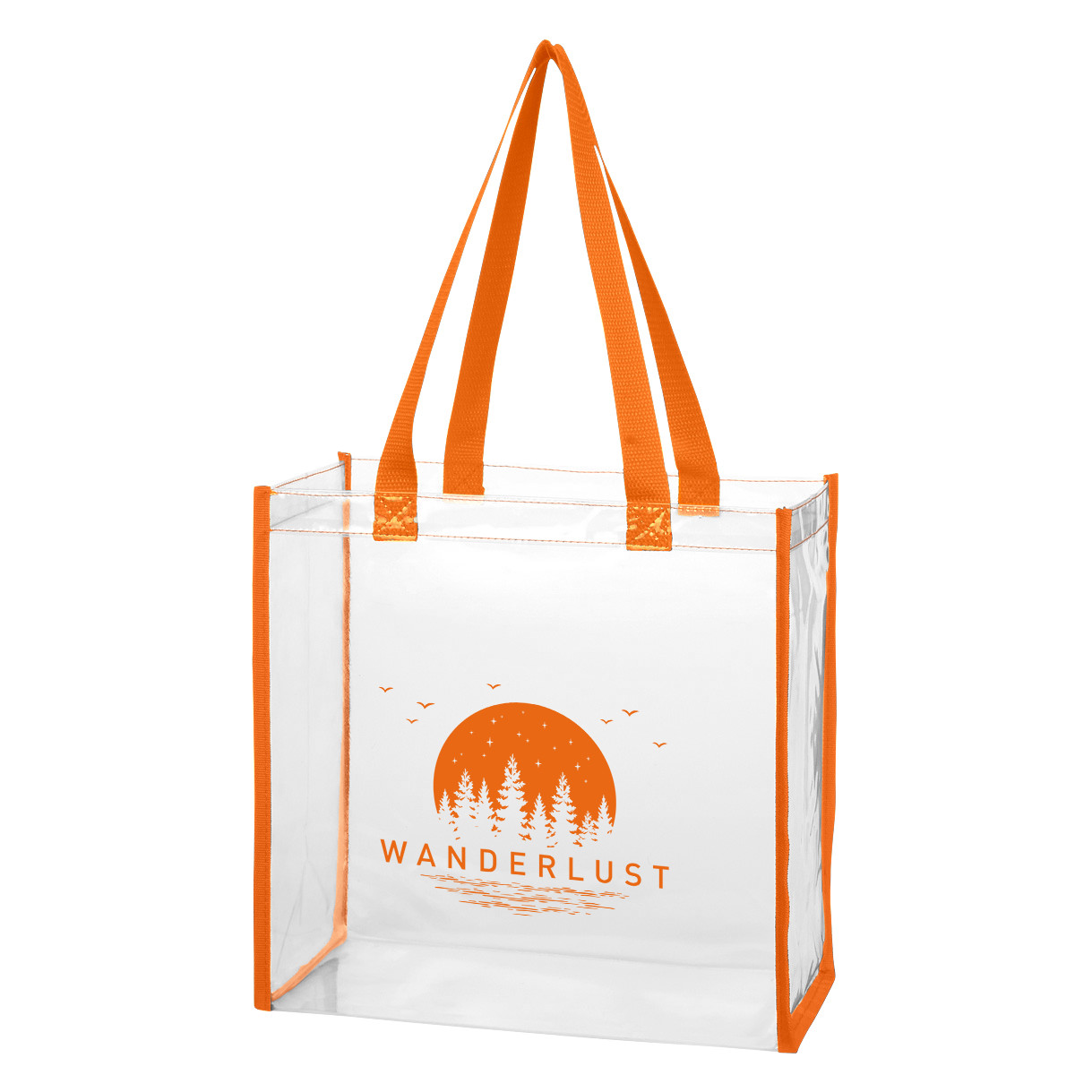 CLEAR WITH ORANGE