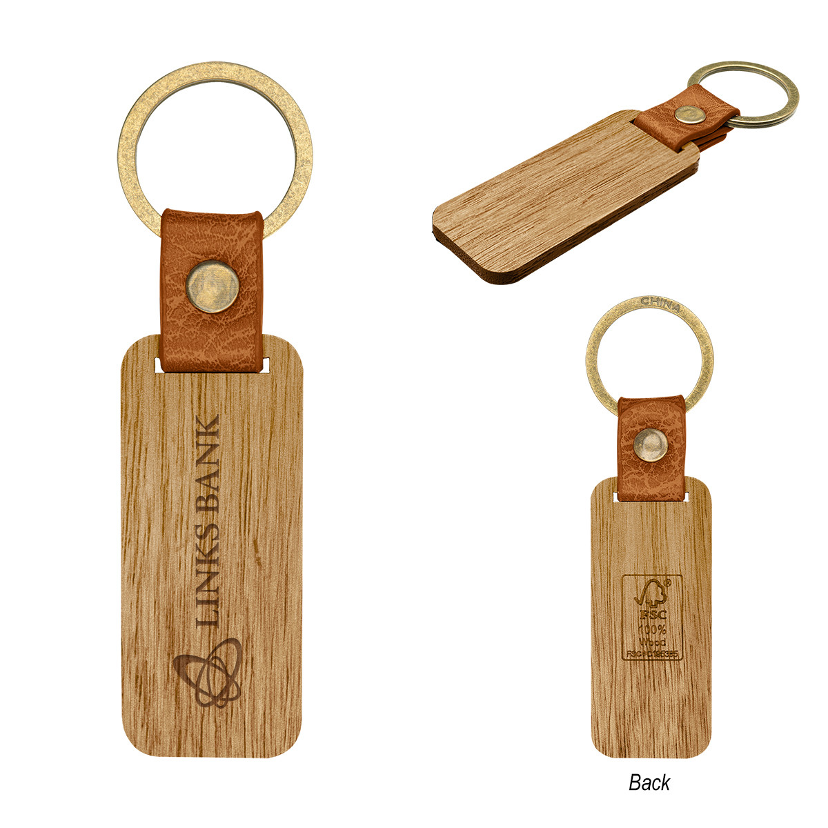 Custom Jarvis Wood Key Ring 20081