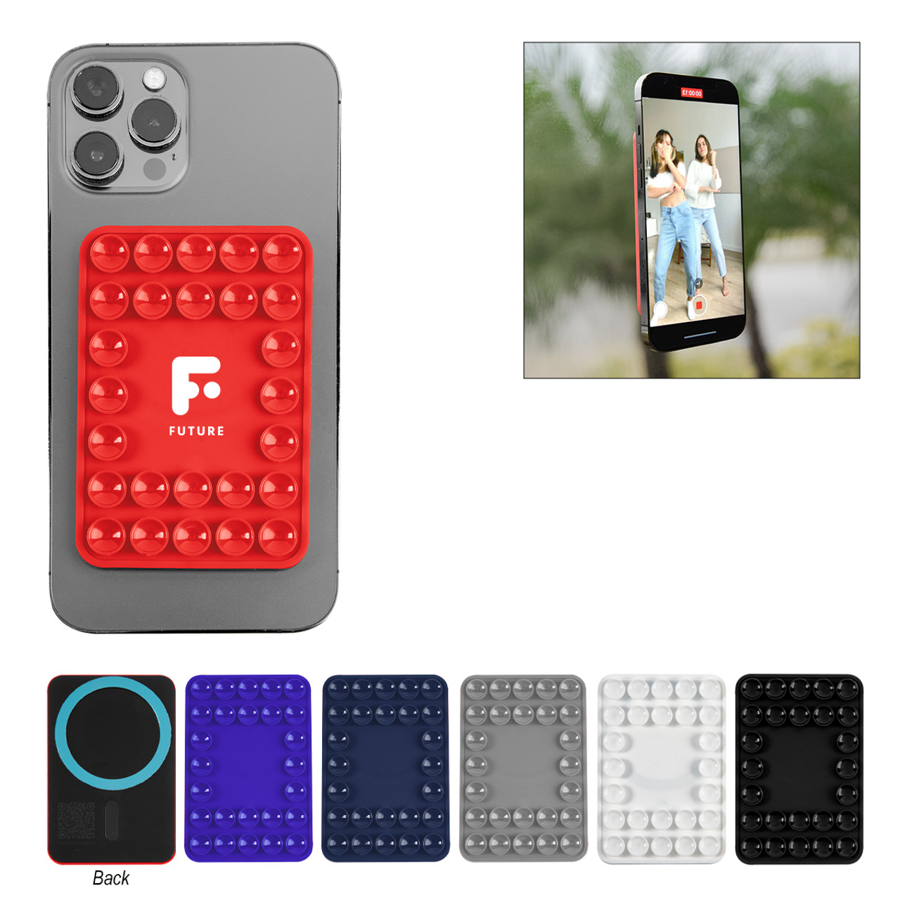 Custom Magnetic Silicone Suction-Cup Phone Mount 25273