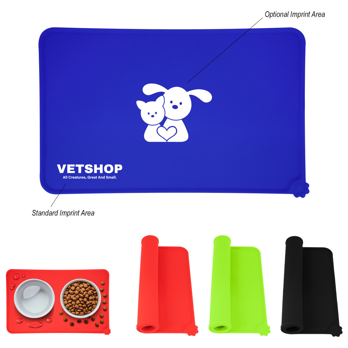 Custom Silicone Pet Food Place Mat 80029