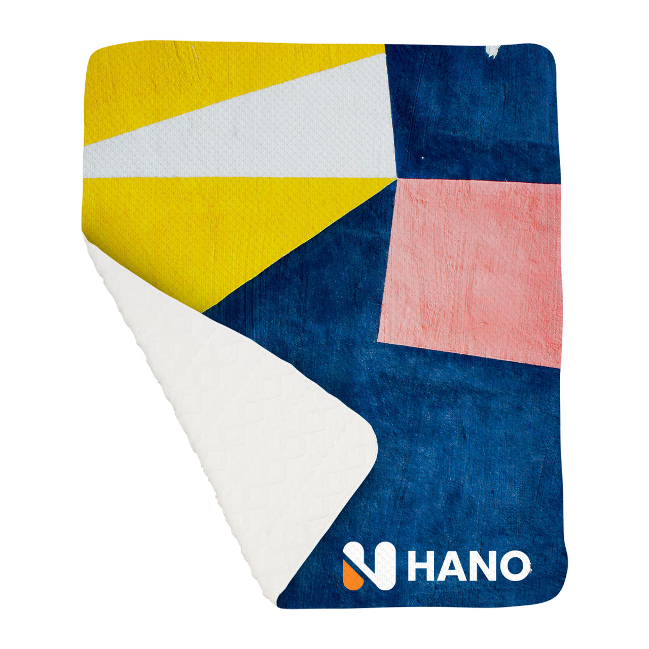 Custom 50" X 60" Argyle Knit Sherpa Blanket 10214