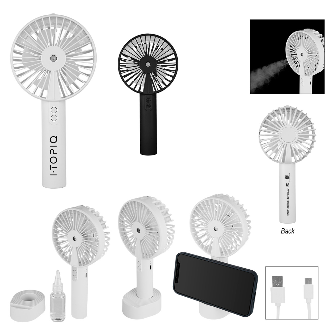 Custom Mist Fan With Phone Stand 80028