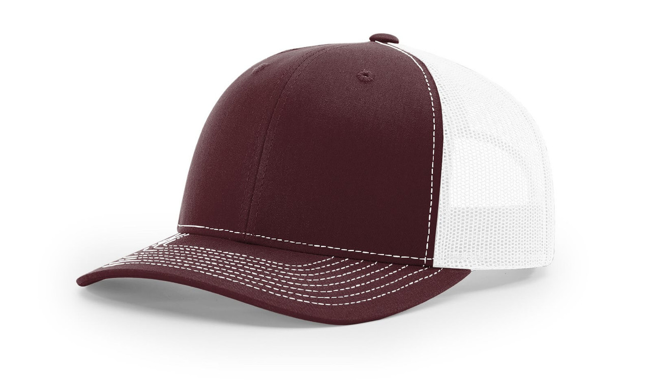 Maroon/White