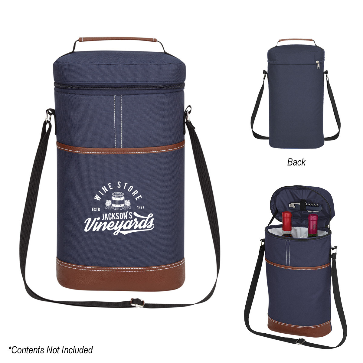 NAVY WITH BROWN