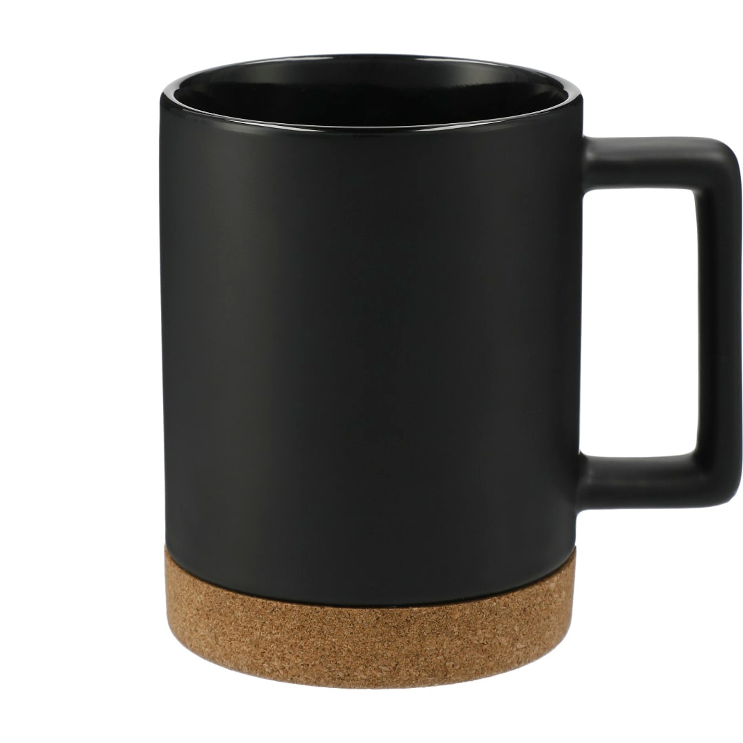 Custom Bates 15oz Ceramic Mug w/ Cork Base