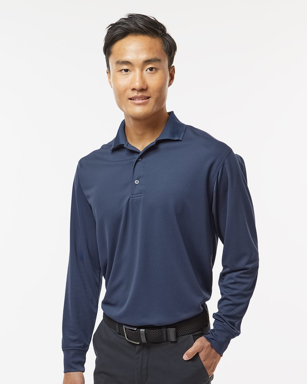 Embroidered Prescott Long Sleeve Polo - 110
