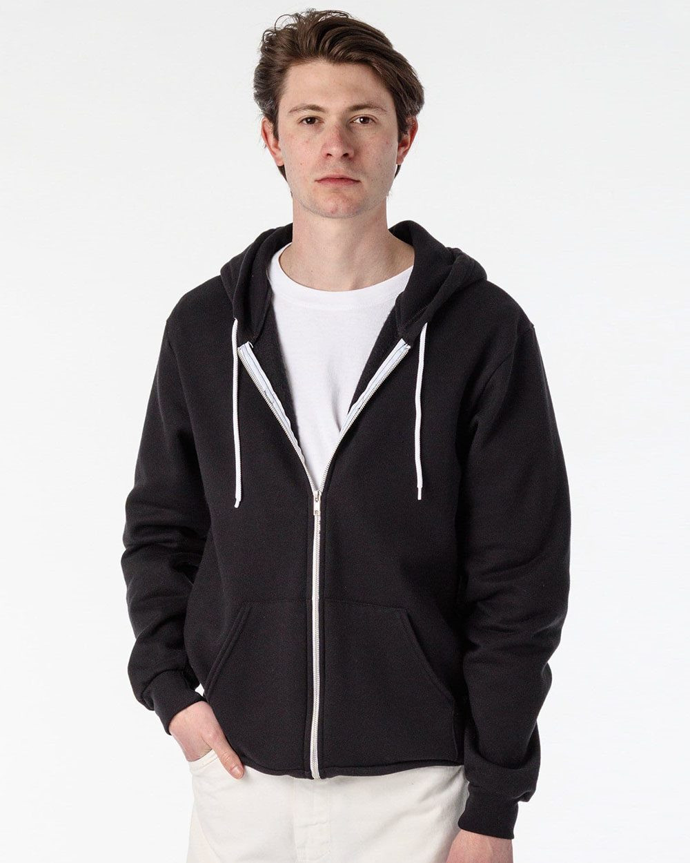 Custom USA-Made Flex Fleece Full-Zip Hooded Sweatshirt - F97