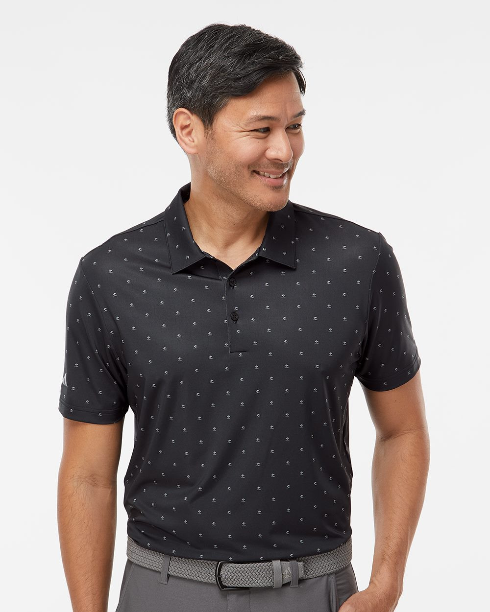 Embroidered Pine Tree Polo - A574