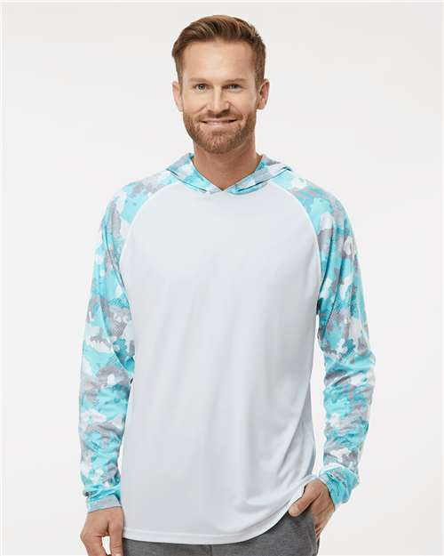 White/ Aqua Camo